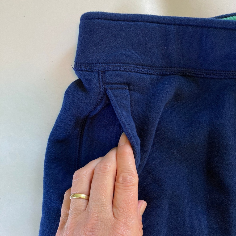 Hollister Embroidered Jogger Sweat Shorts Drawstring Blue Green Y2K (Size M) - Picture 4 of 11